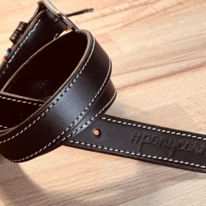 Ceinture en cuir fabrication française artisanale 🇫🇷 #ponycorn