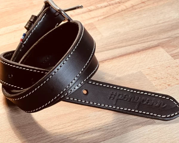 Ceinture en cuir fabrication française artisanale 🇫🇷 #ponycorn